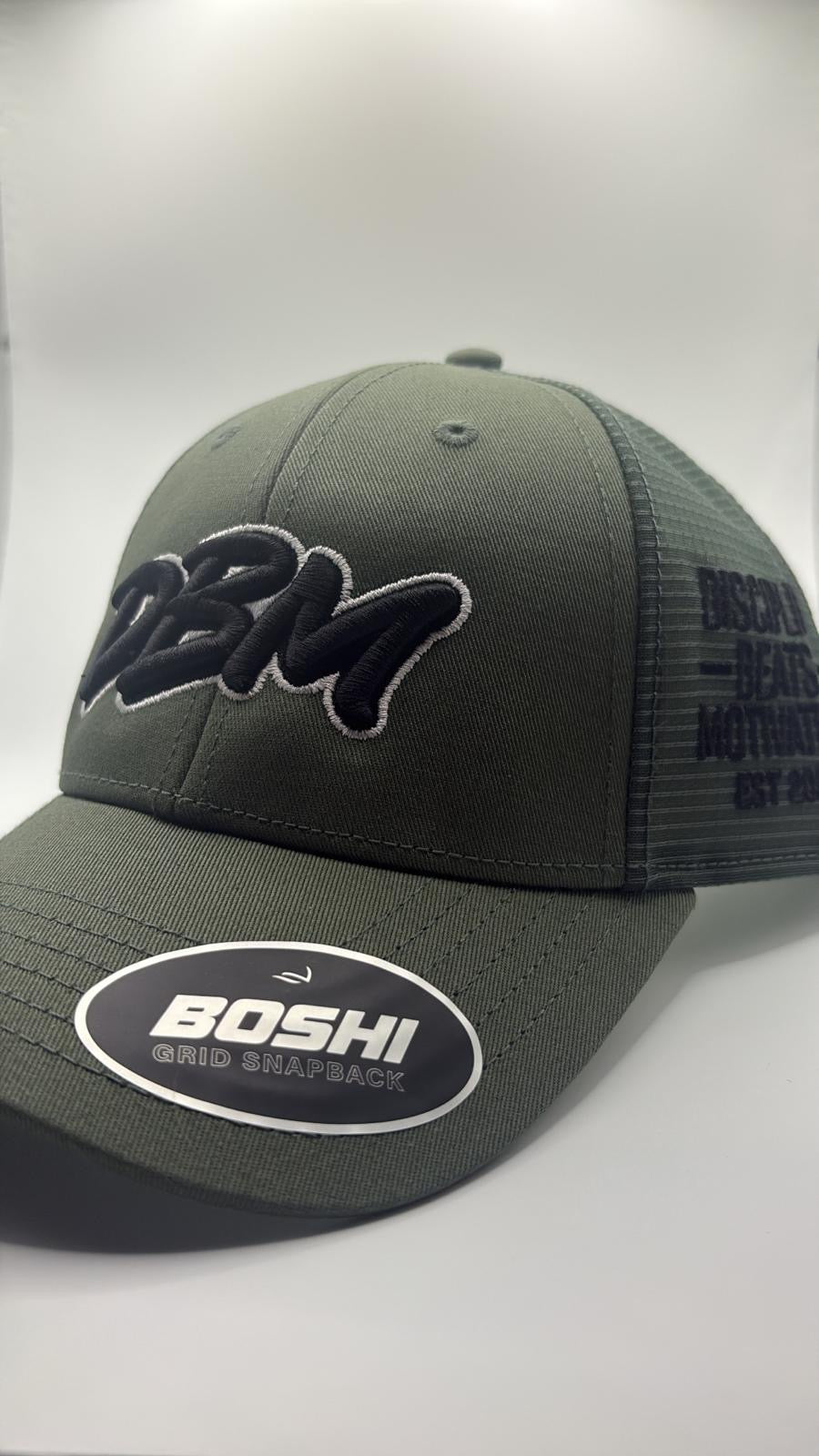 Khaki & Black Writing DBM CAP