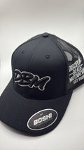 Black & Black - White Outline DBM CAP