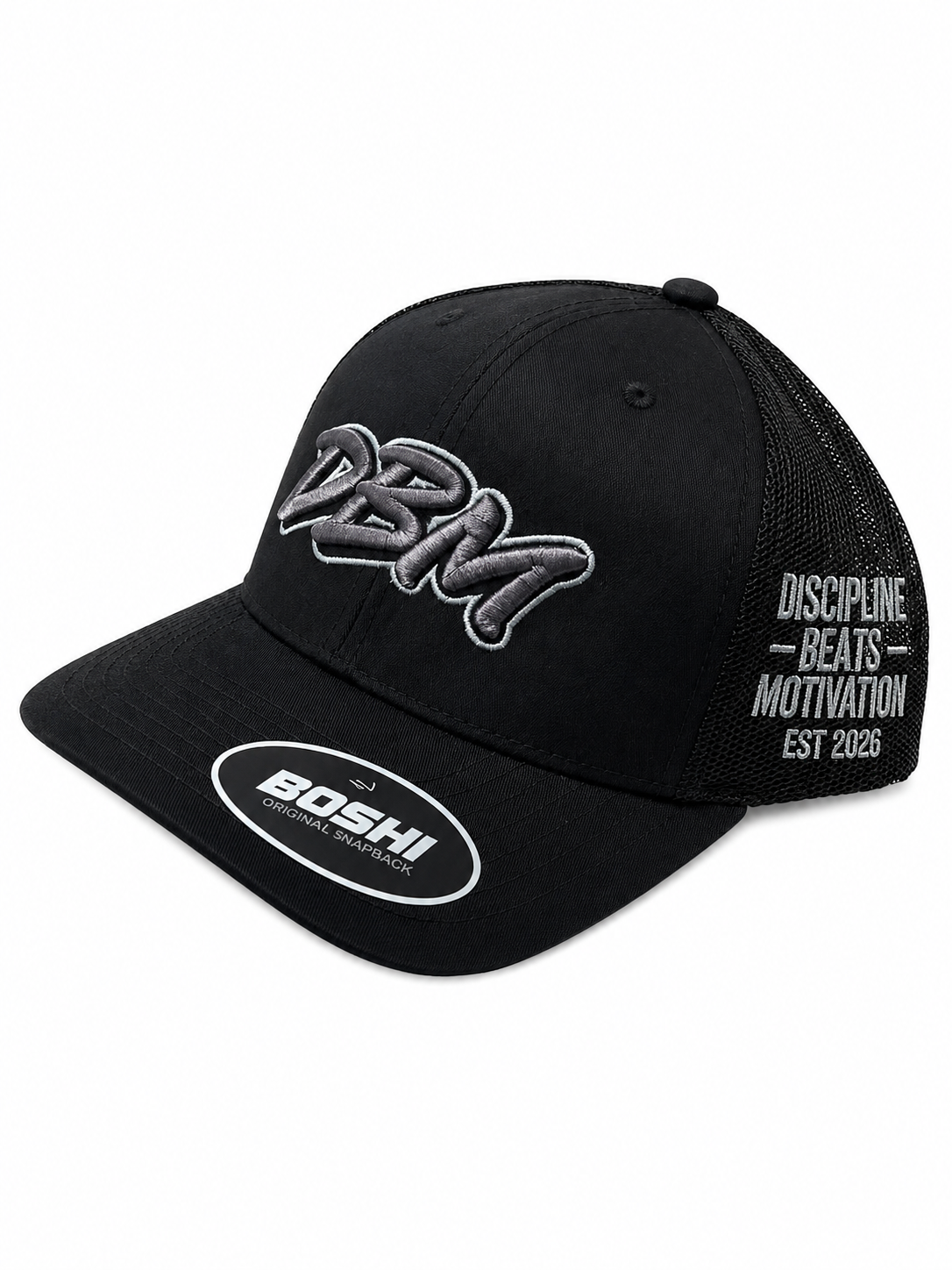 Black & Black - Grey Writing DBM CAP